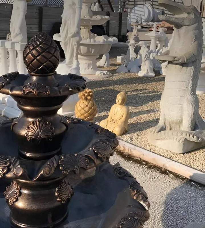 Painted Pineapple Fountain