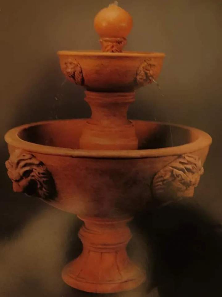 Small Primrose Lion 2-Tier Fountain 48” x 31”