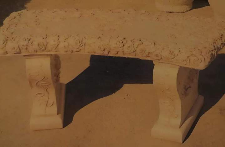 Fancy Rose Bench 17” x 42” x 14.5”