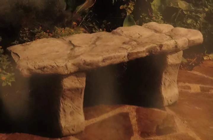 Straight Rock Bench 16” x 42” x 15”